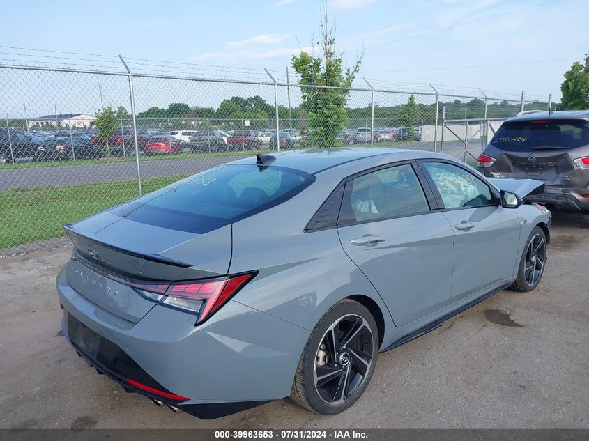 VIN KMHLR4AF2NU329646 2022 HYUNDAI ELANTRA N LINE