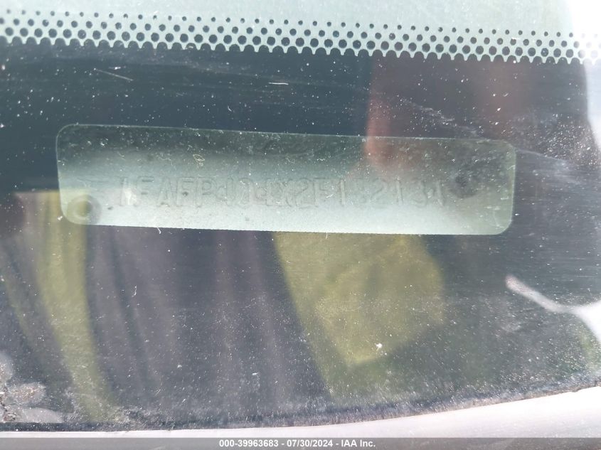 2002 Ford Mustang VIN: 1FAFP404X2F182134 Lot: 39963683