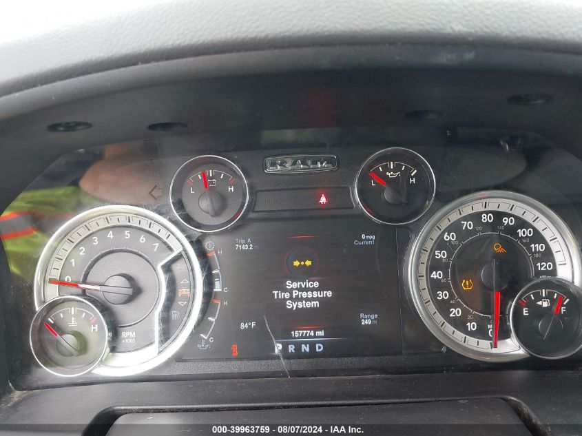 2019 Ram 1500 Classic Big Horn 4X4 5'7 Box VIN: 1C6RR7LT3KS690028 Lot: 39963759