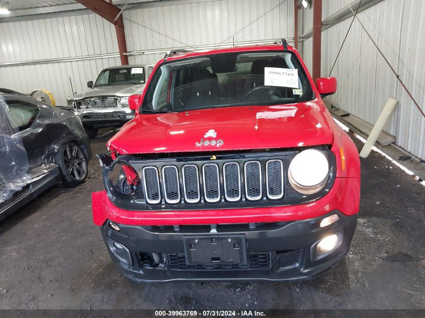 2018 Jeep Renegade Latitude 4X4 VIN: ZACCJBBB0JPH38798 Lot: 39963769