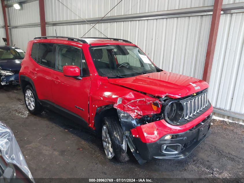 2018 Jeep Renegade Latitude 4X4 VIN: ZACCJBBB0JPH38798 Lot: 39963769