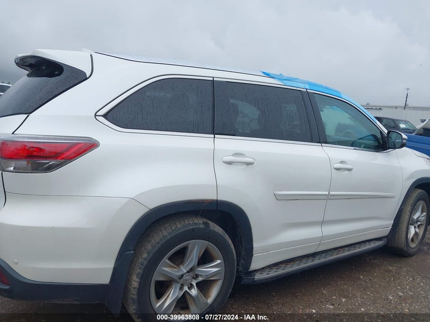 2015 TOYOTA HIGHLANDER LIMITED PLATINUM V6 - 5TDYKRFH4FS115138