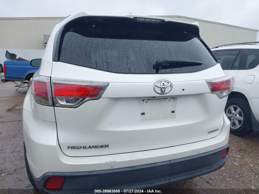 2015 TOYOTA HIGHLANDER LIMITED PLATINUM V6 - 5TDYKRFH4FS115138