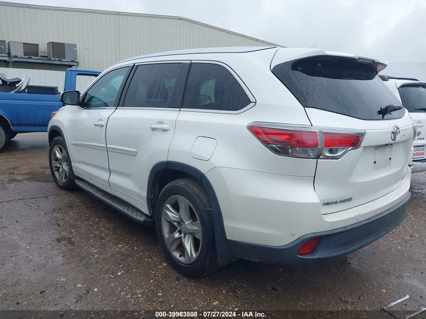 2015 TOYOTA HIGHLANDER LIMITED PLATINUM V6 - 5TDYKRFH4FS115138