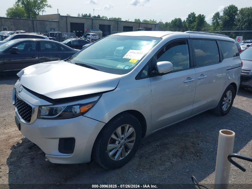 2016 Kia Sedona Lx VIN: KNDMB5C11G6197216 Lot: 39963825