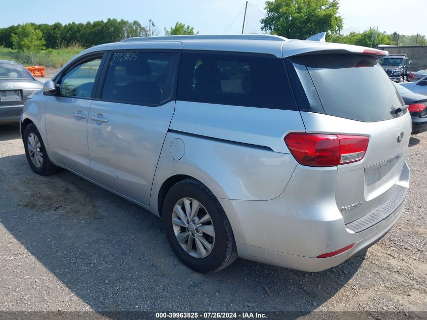 2016 Kia Sedona Lx VIN: KNDMB5C11G6197216 Lot: 39963825