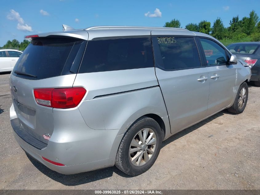 2016 Kia Sedona Lx VIN: KNDMB5C11G6197216 Lot: 39963825