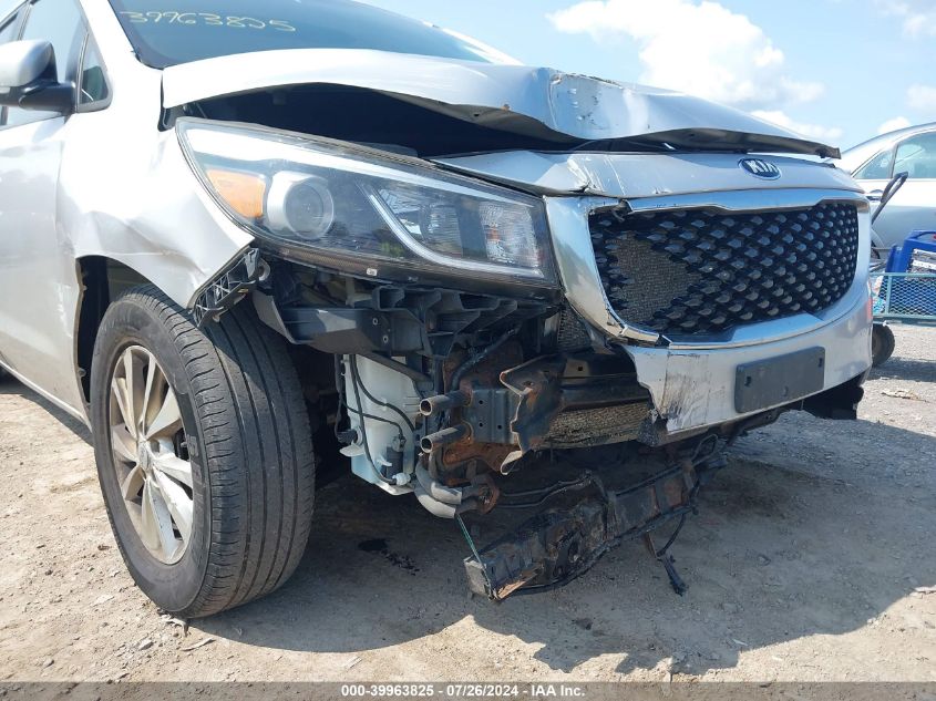 2016 Kia Sedona Lx VIN: KNDMB5C11G6197216 Lot: 39963825