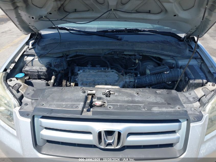 2007 Honda Pilot Ex-L VIN: 5FNYF28507B002324 Lot: 39963909