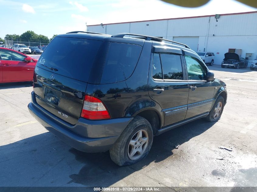 1999 Mercedes-Benz Ml 320 VIN: 4JGAB54E6XA139616 Lot: 39963918