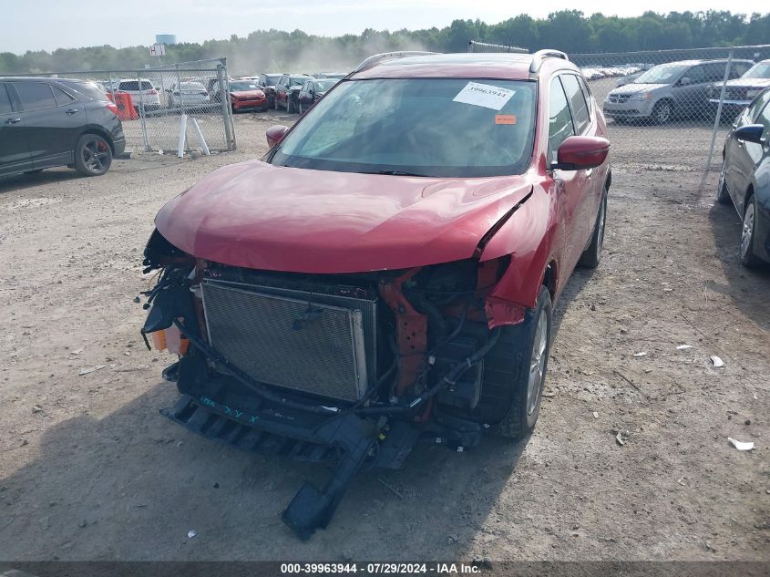 2016 Nissan Rogue Sv VIN: 5N1AT2MV5GC847596 Lot: 39963944