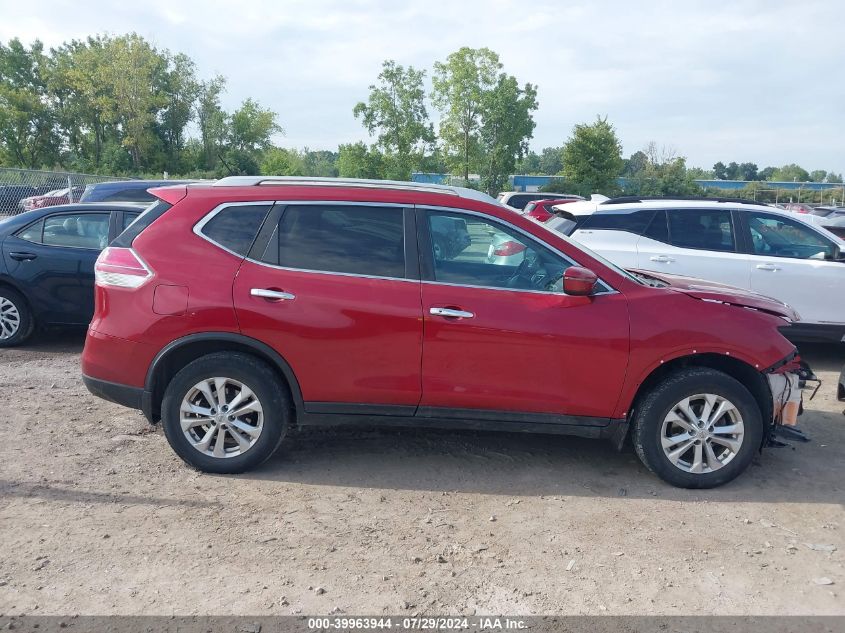 2016 Nissan Rogue Sv VIN: 5N1AT2MV5GC847596 Lot: 39963944