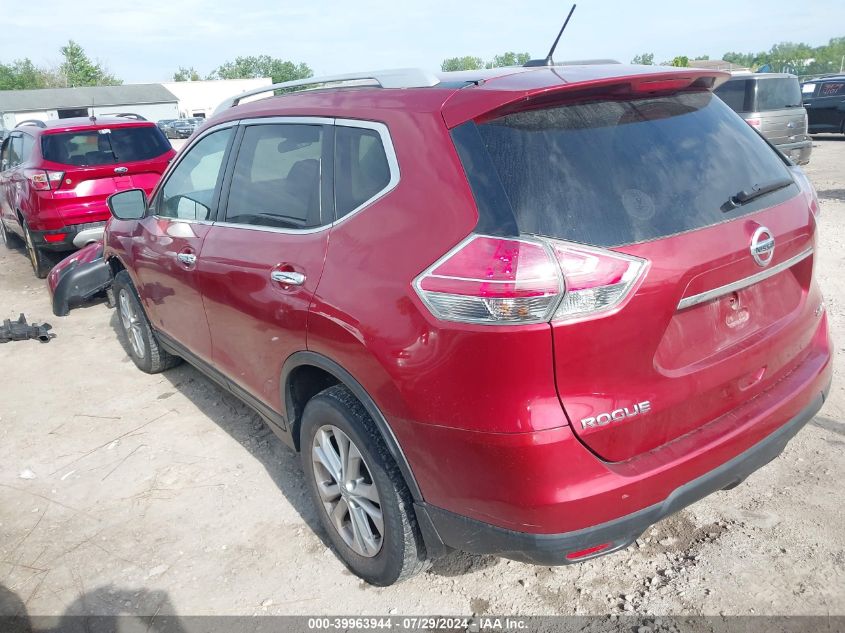 2016 Nissan Rogue Sv VIN: 5N1AT2MV5GC847596 Lot: 39963944
