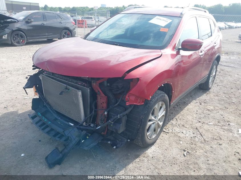 2016 Nissan Rogue Sv VIN: 5N1AT2MV5GC847596 Lot: 39963944