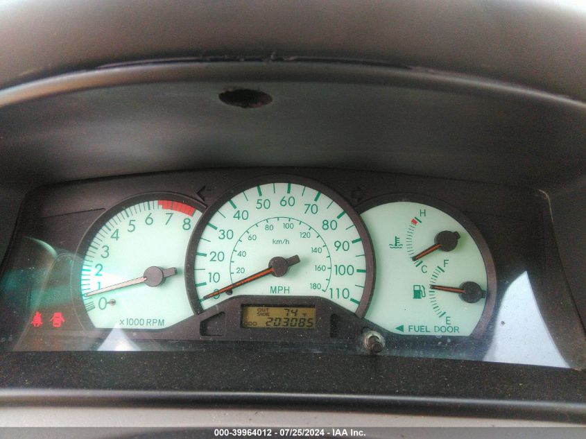 2003 Toyota Corolla Le VIN: JTDBR32E030013800 Lot: 39964012