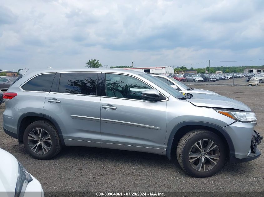 2017 Toyota Highlander Le Plus VIN: 5TDBZRFH6HS457176 Lot: 39964061