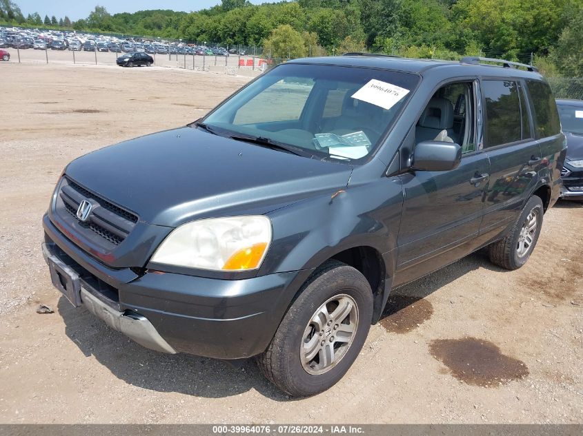 2005 Honda Pilot Ex-L VIN: 5FNYF18515B062684 Lot: 39964076