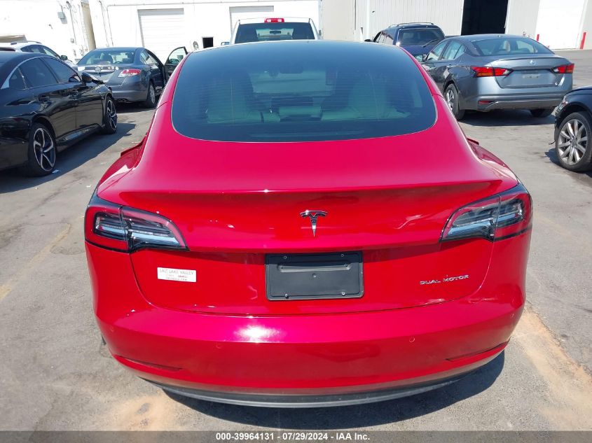 2022 Tesla Model 3 VIN: 5YJ3E1EB6NF265853 Lot: 39964131