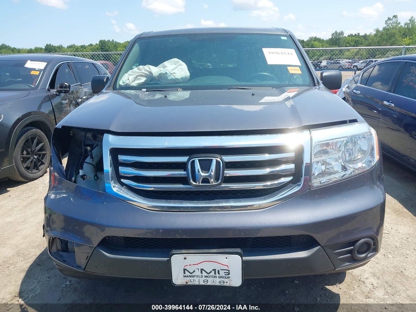 2015 Honda Pilot Lx VIN: 5FNYF4H20FB019186 Lot: 39964144