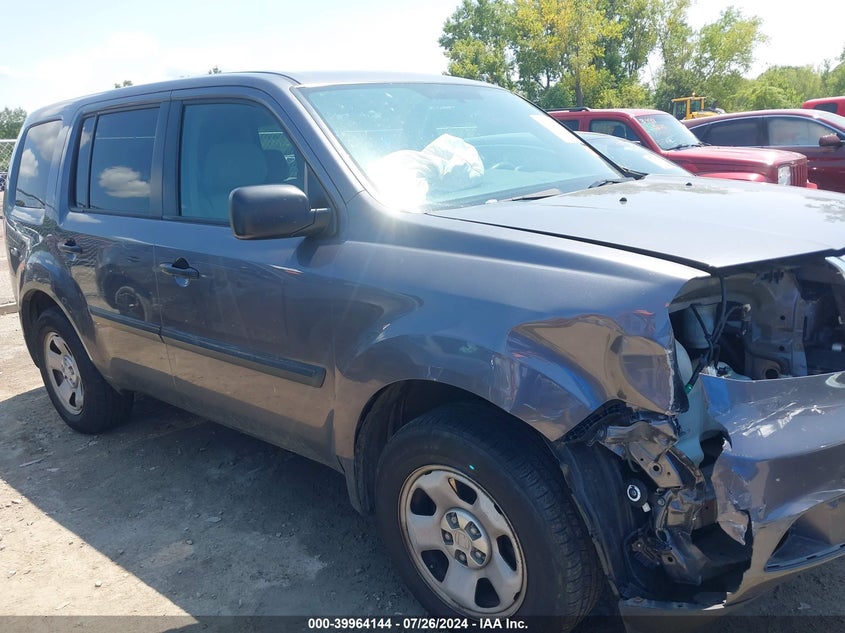 2015 Honda Pilot Lx VIN: 5FNYF4H20FB019186 Lot: 39964144