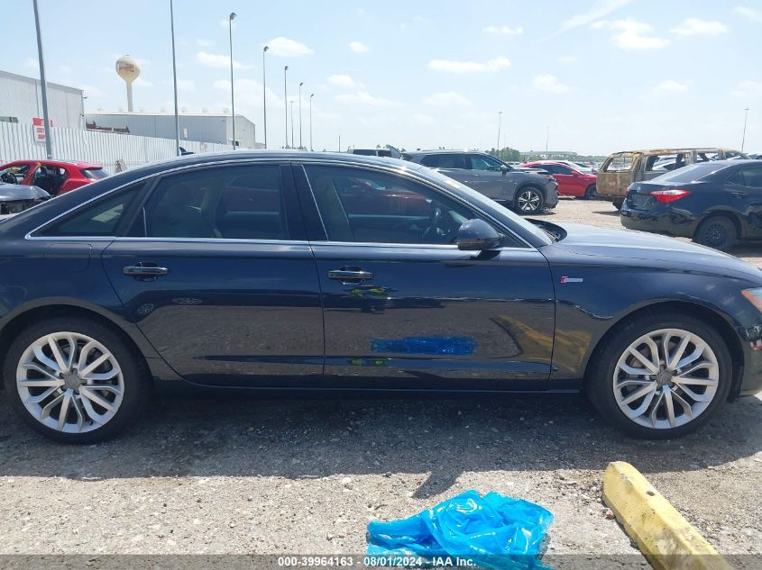 2014 Audi A6 3.0T Premium Plus VIN: WAUFGAFC4EN071125 Lot: 39964163