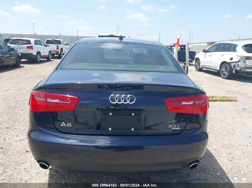 2014 Audi A6 3.0T Premium Plus VIN: WAUFGAFC4EN071125 Lot: 39964163