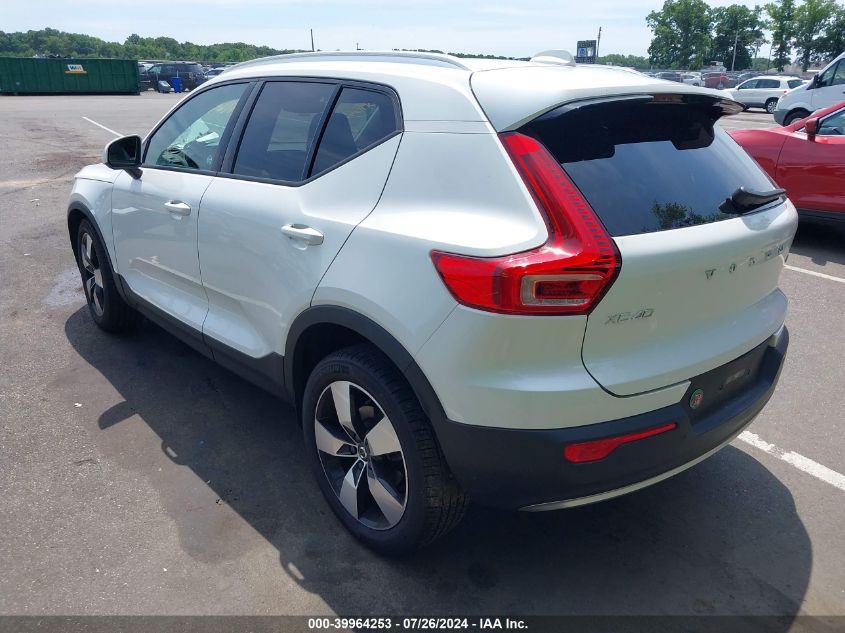 2021 VOLVO XC40 2.0L I-4 DI, DOHC, V(VIN: YV4162UKXM2492313