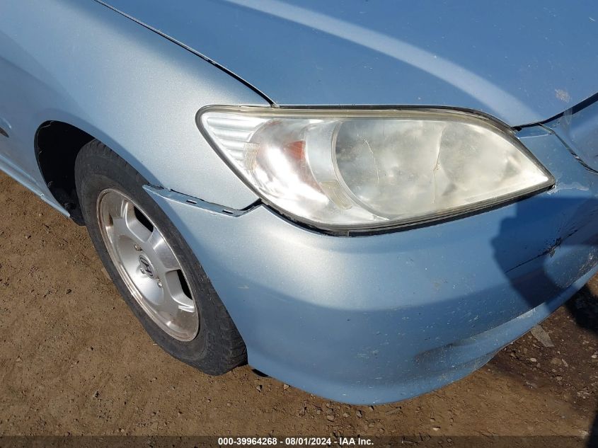 2004 Honda Civic Hybrid VIN: JHMES96624S000610 Lot: 39964268