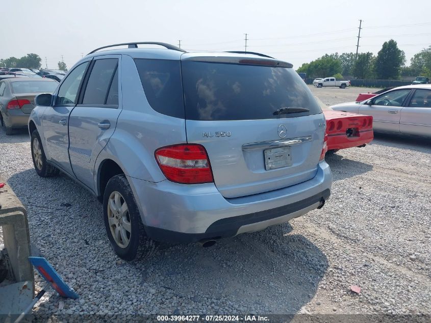 2007 Mercedes-Benz Ml 350 4Matic VIN: 4JGBB86EX7A167969 Lot: 39964277