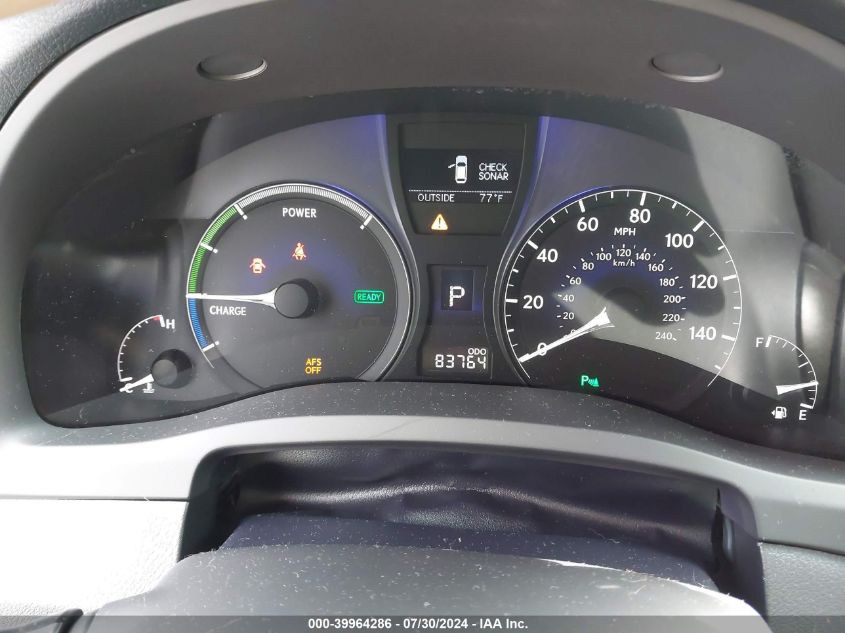 2010 Lexus Rx 450H VIN: JTJBC1BA9A2010735 Lot: 39964286