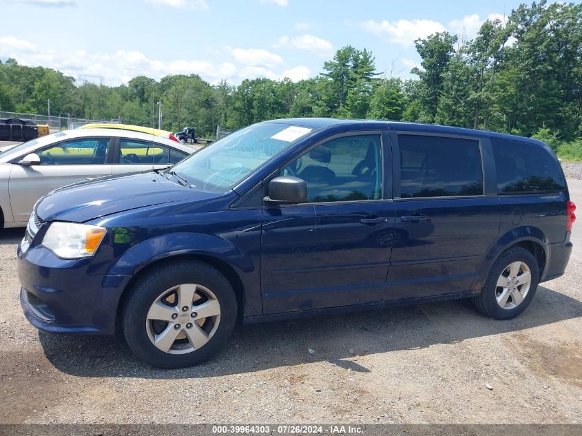 2013 Dodge Grand Caravan Se VIN: 2C4RDGBG4DR788856 Lot: 39964303