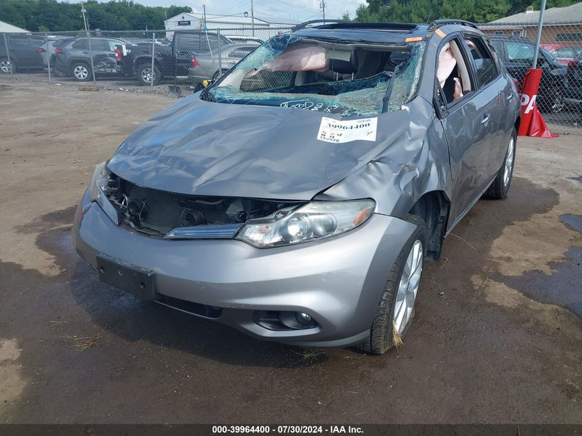 2012 Nissan Murano Sl VIN: JN8AZ1MW5CW233988 Lot: 39964400