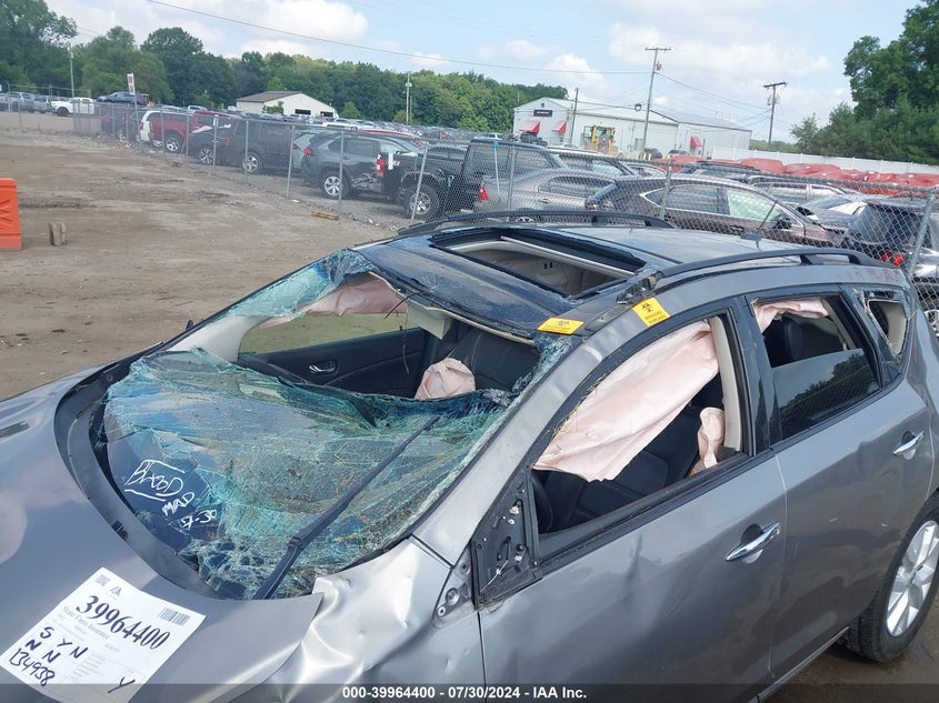 2012 Nissan Murano Sl VIN: JN8AZ1MW5CW233988 Lot: 39964400