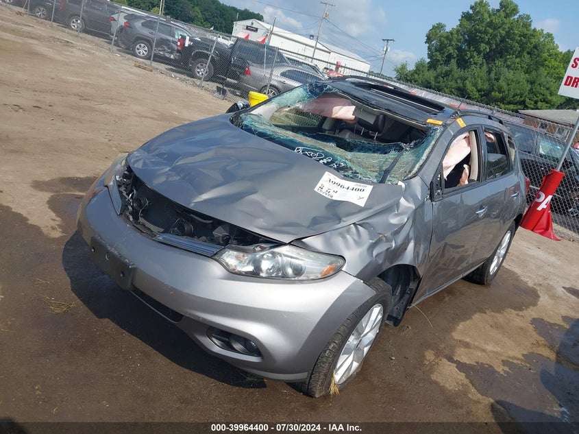 2012 Nissan Murano Sl VIN: JN8AZ1MW5CW233988 Lot: 39964400