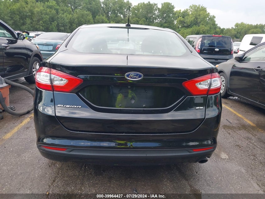 2016 Ford Fusion Se VIN: 3FA6P0H72GR133205 Lot: 39964427