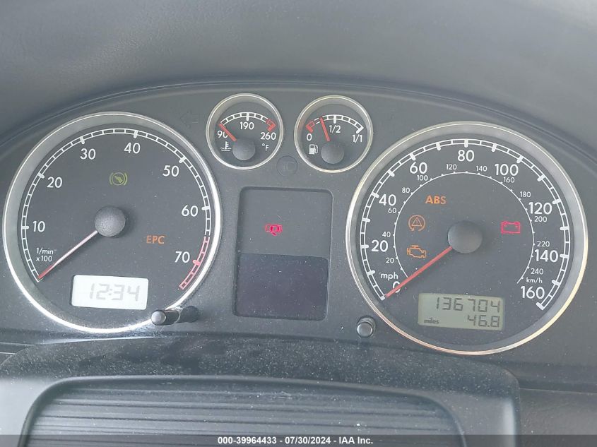 2003 Volkswagen Passat Glx VIN: WVWRH63B13P337756 Lot: 39964433