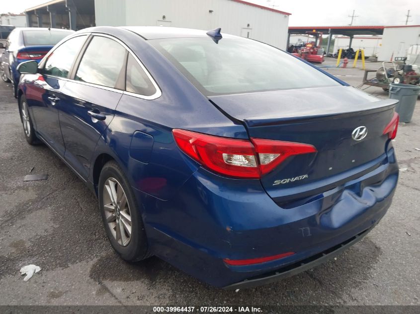 2016 Hyundai Sonata VIN: 5NPE24AF4GH399096 Lot: 39964437