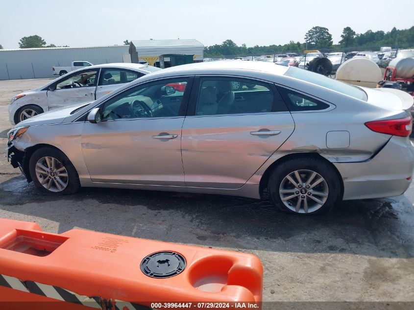 2015 Hyundai Sonata Se VIN: 5NPE24AF5FH141152 Lot: 39964447