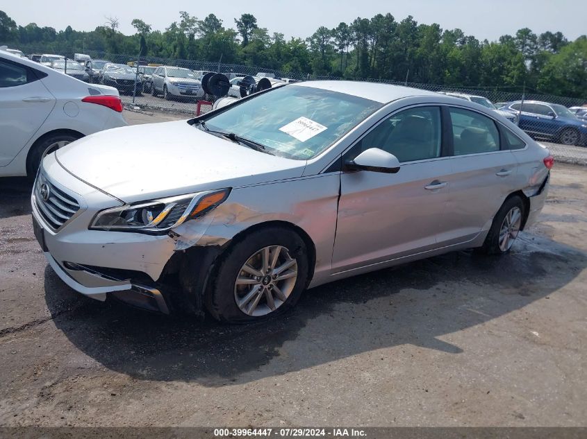 2015 Hyundai Sonata Se VIN: 5NPE24AF5FH141152 Lot: 39964447