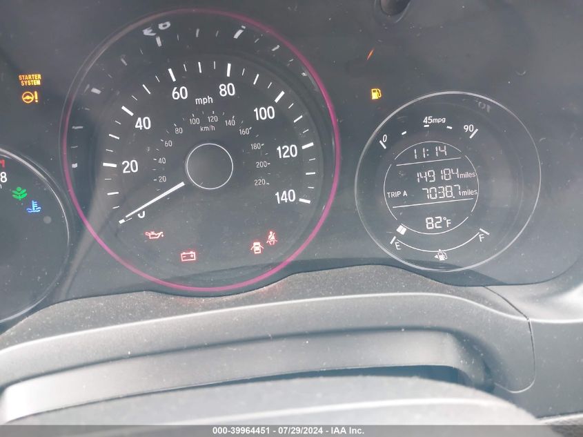 2016 Honda Hr-V Ex VIN: 3CZRU6H50GM719345 Lot: 39964451