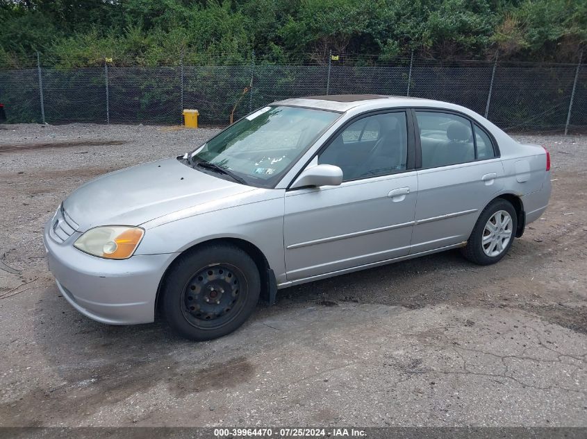 2HGES26823H535633 | 2003 HONDA CIVIC