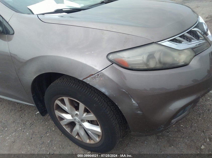 2011 Nissan Murano Sl VIN: JN8AZ1MW6BW154229 Lot: 39964521