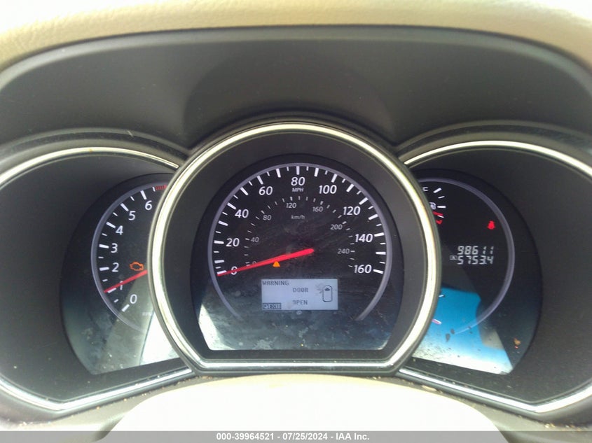 2011 Nissan Murano Sl VIN: JN8AZ1MW6BW154229 Lot: 39964521