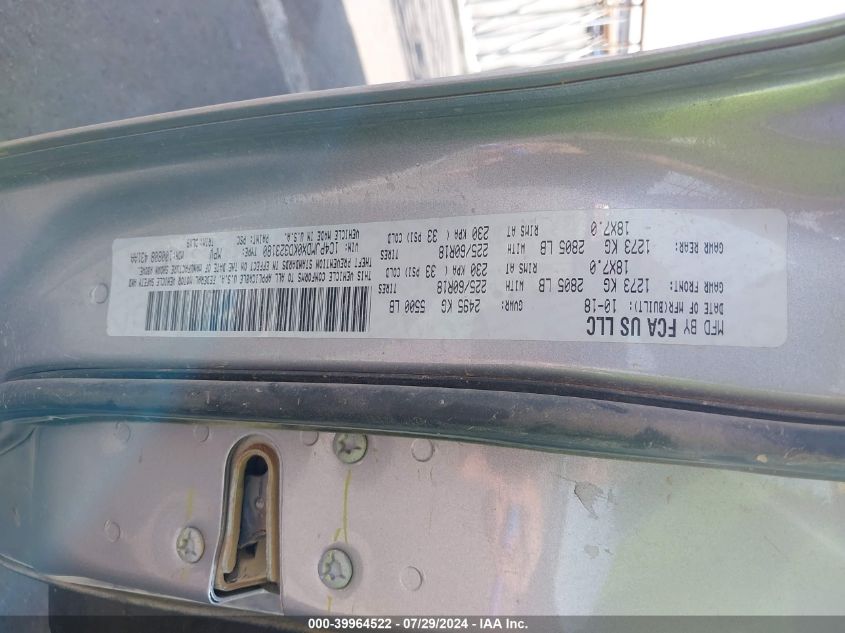 2019 Jeep Cherokee Limited 4X4 VIN: 1C4PJMDX0KD323180 Lot: 39964522