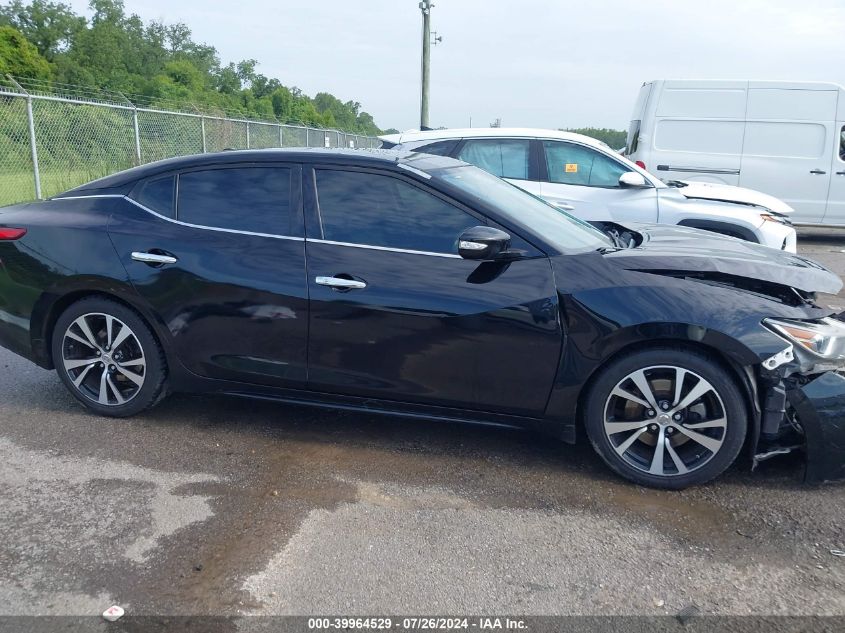 2018 Nissan Maxima 3.5S/Sv/Sl/Sr/Plat VIN: 1N4AA6AP6JT407147 Lot: 39964529