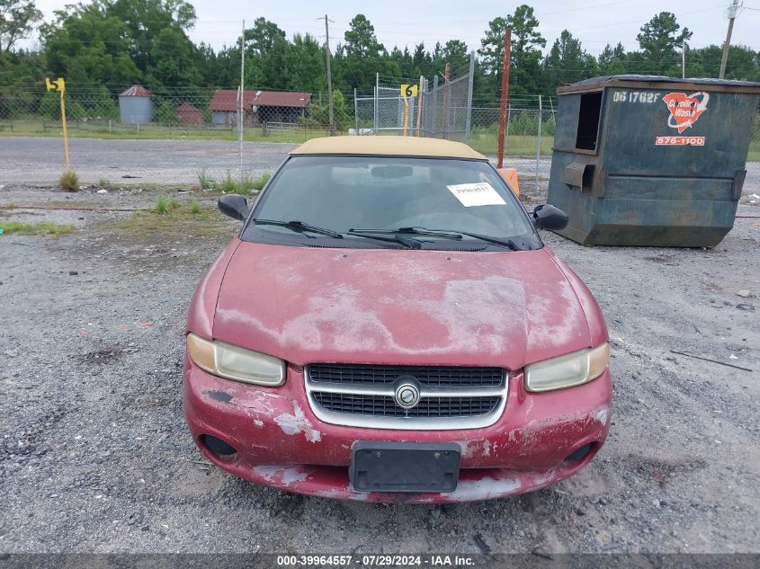 1998 Chrysler Sebring Jx VIN: 3C3EL45H0WT284071 Lot: 39964557