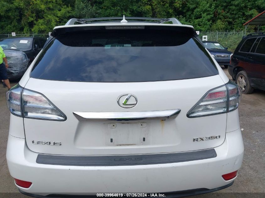 2010 Lexus Rx 350 VIN: 2T2BK1BA1AC079597 Lot: 39964619