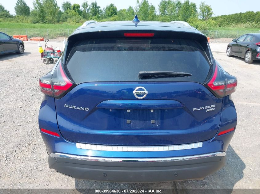 2020 Nissan Murano Platinum Intelligent Awd VIN: 5N1AZ2DS7LN127817 Lot: 39964630