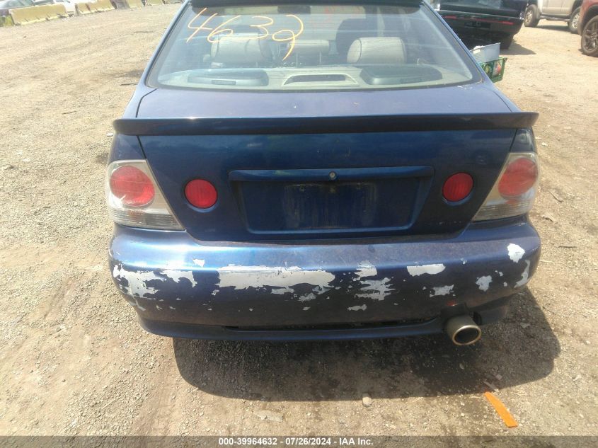 2001 Lexus Is 300 VIN: JTHBD182410009163 Lot: 39964632