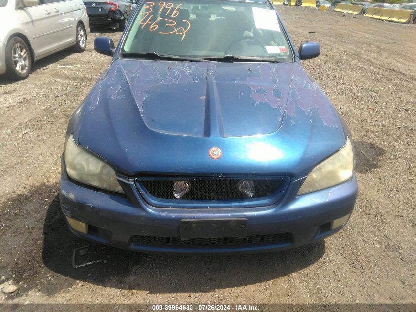 2001 Lexus Is 300 VIN: JTHBD182410009163 Lot: 39964632